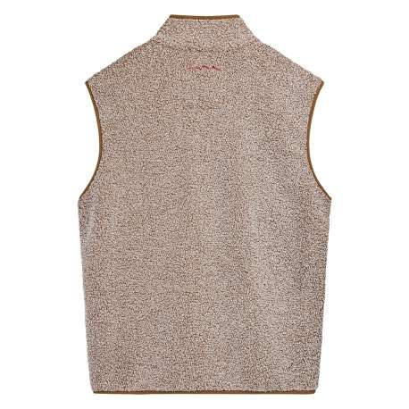 Sweat zippé beige uni avec une coupe droite et un col montant - Image 2