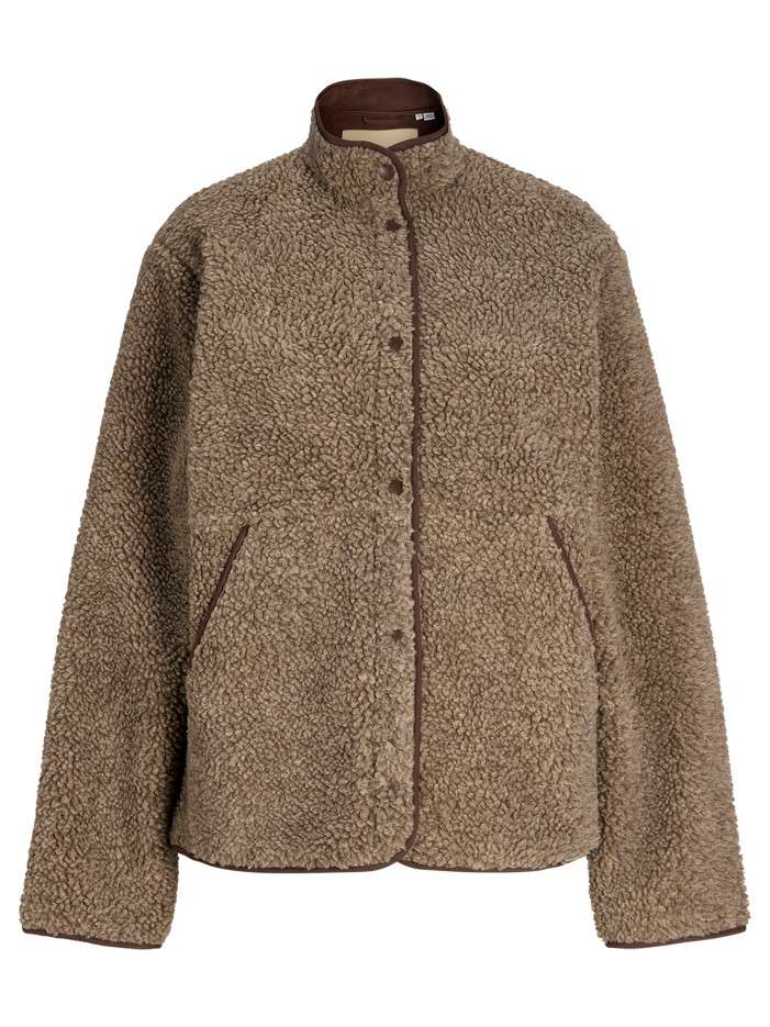 Blouson beige en maille...