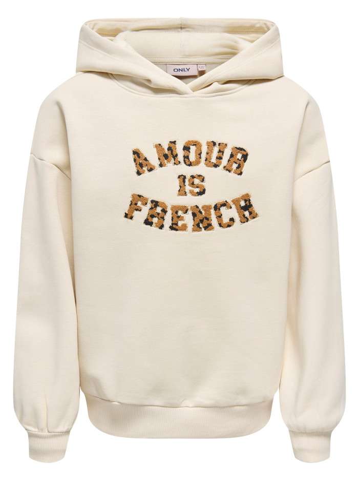 Sweat écru uni avec une...