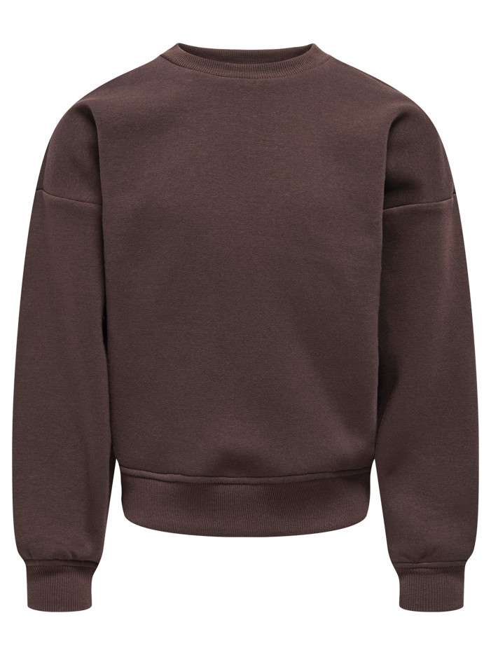 Sweat marron imprimé avec...