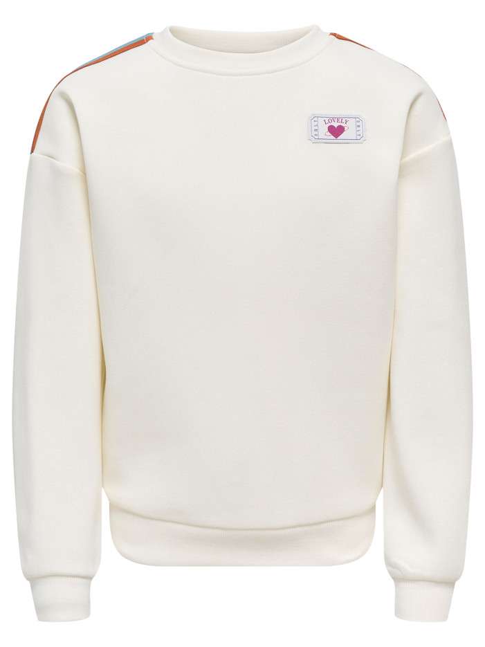 Sweat écru uni avec une...