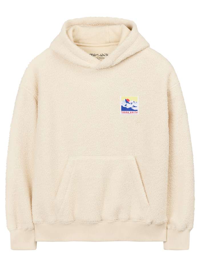 Sweat écru uni matière...
