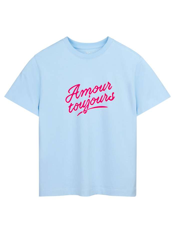 T-shirt ciel à imprimé avec...