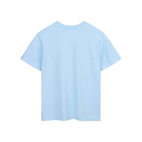 T-shirt ciel à imprimé avec une coupe droite et un col rond - Image 2
