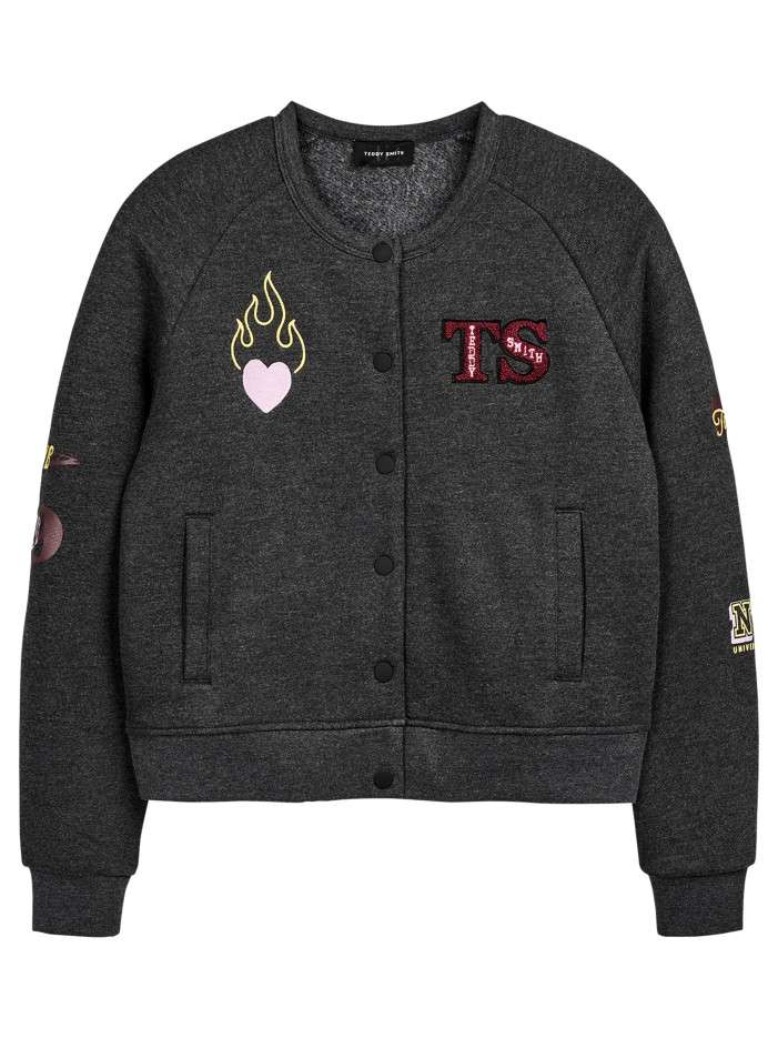 Sweat zippé anthracite à...