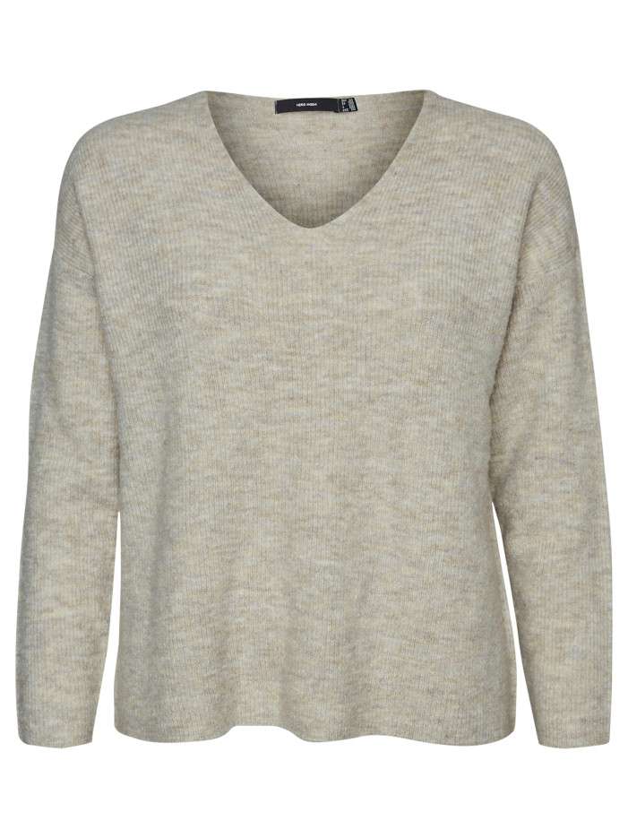 Pull écru à coupe droite...