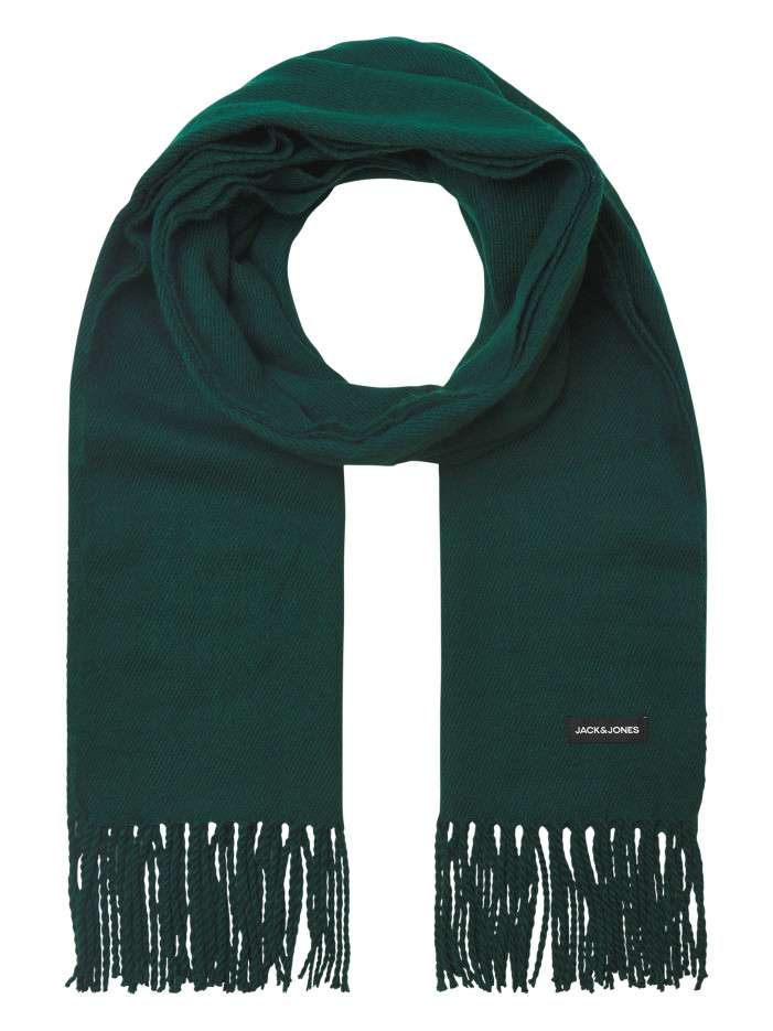 Écharpe verte unie avec une...