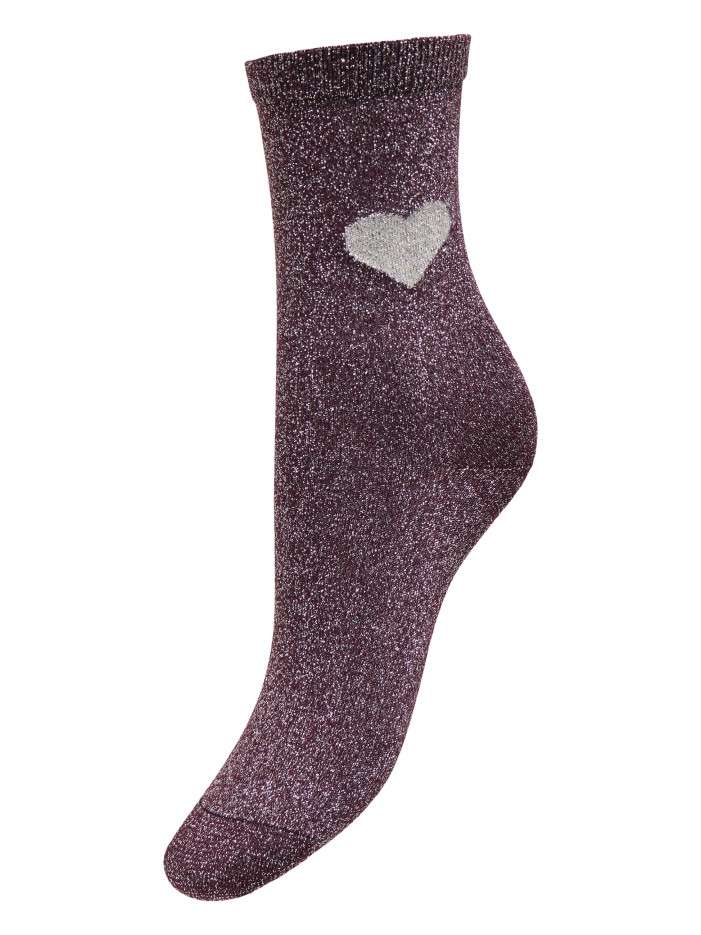 Chaussettes hautes bordeaux...