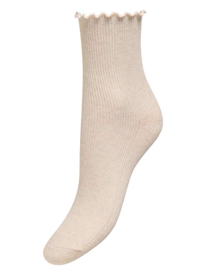 Chaussettes hautes écrue...