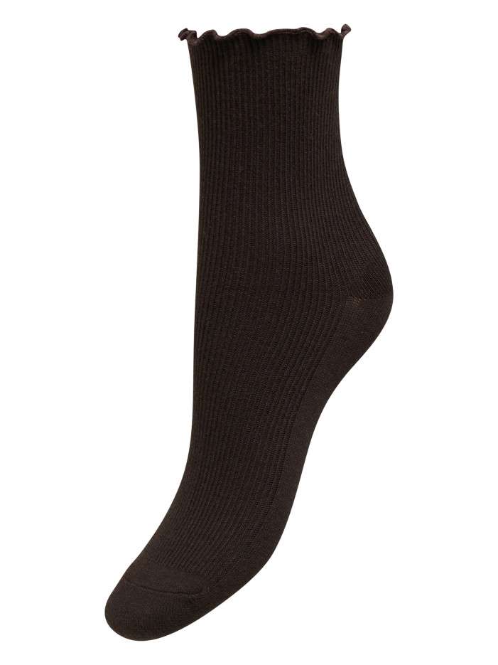 Chaussettes hautes marron...
