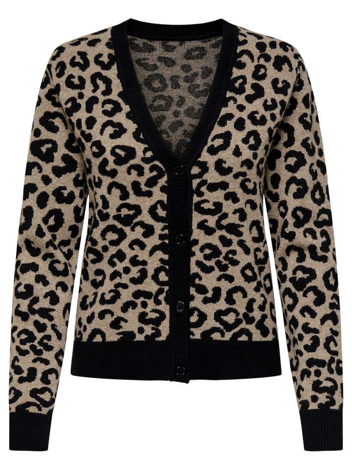 Gilet léopard à motifs avec...