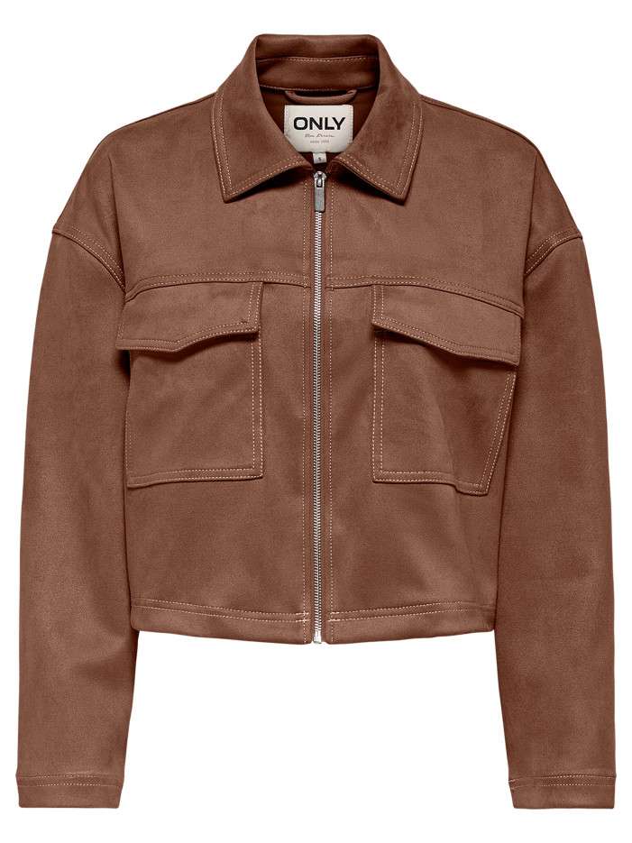 Blouson camel uni avec une...