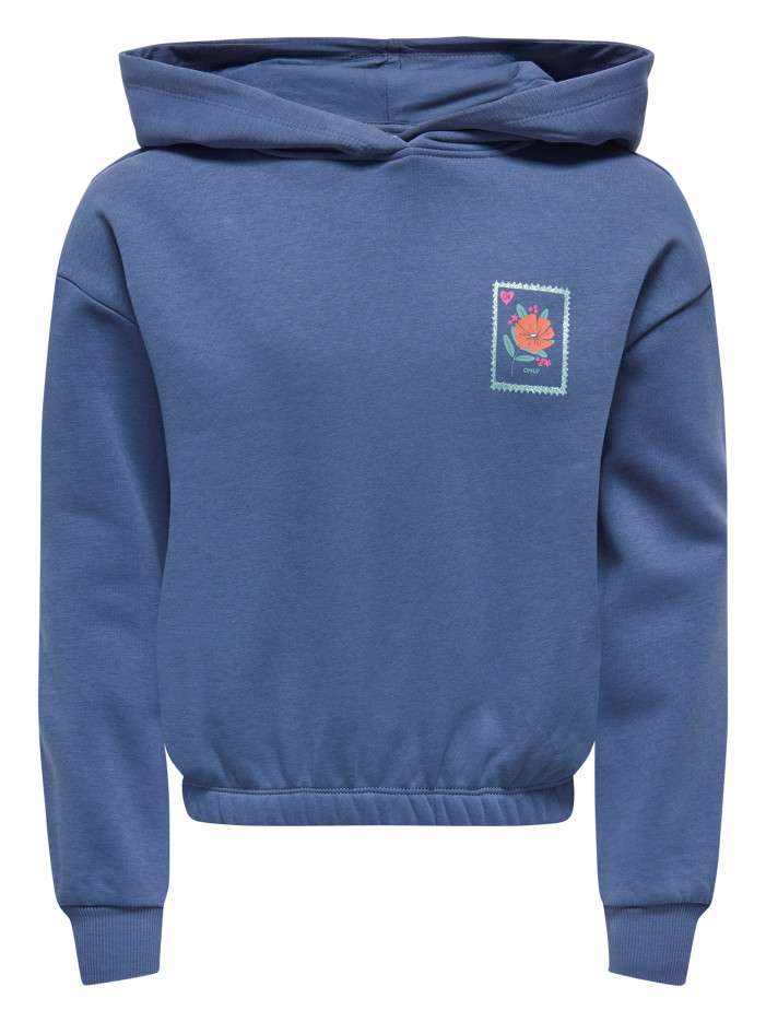 Sweat indigo imprimé avec...