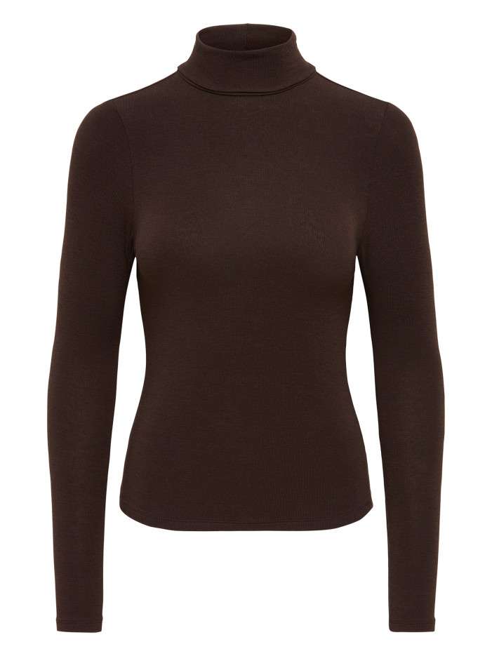Top marron uni avec une...
