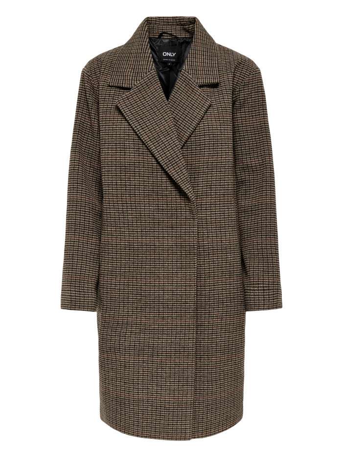 Manteau marron uni avec une...