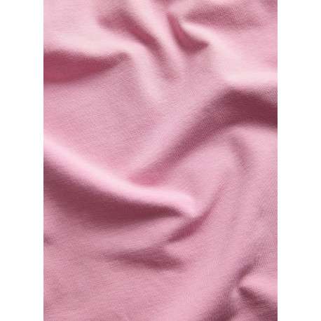 T-shirt en coton biologique rose à coupe droite pourvu d'un col rond - Image 4
