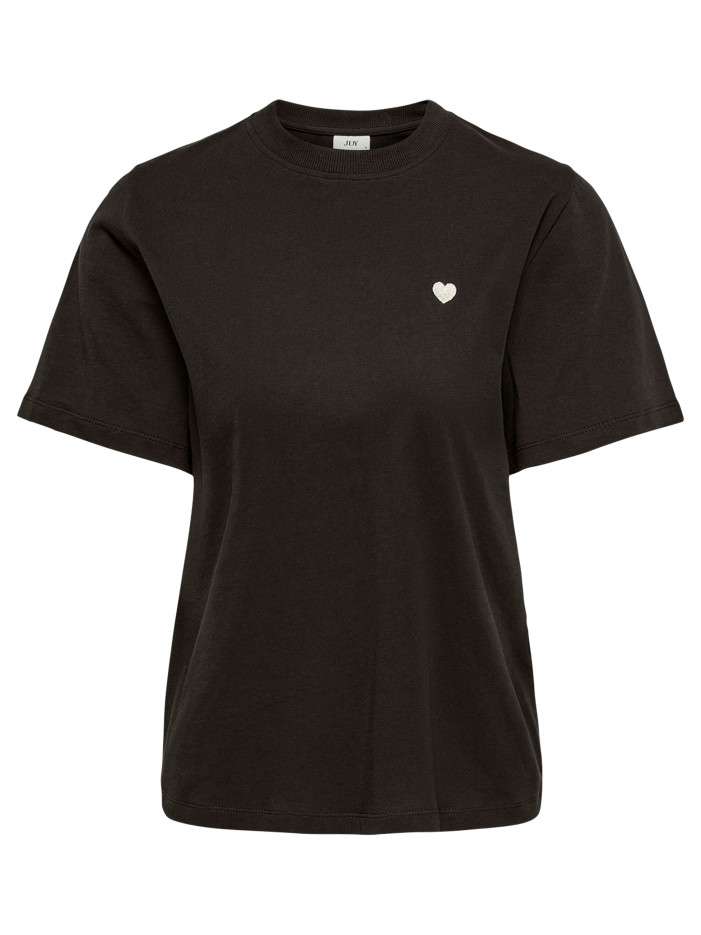 T-shirt en coton chocolat...