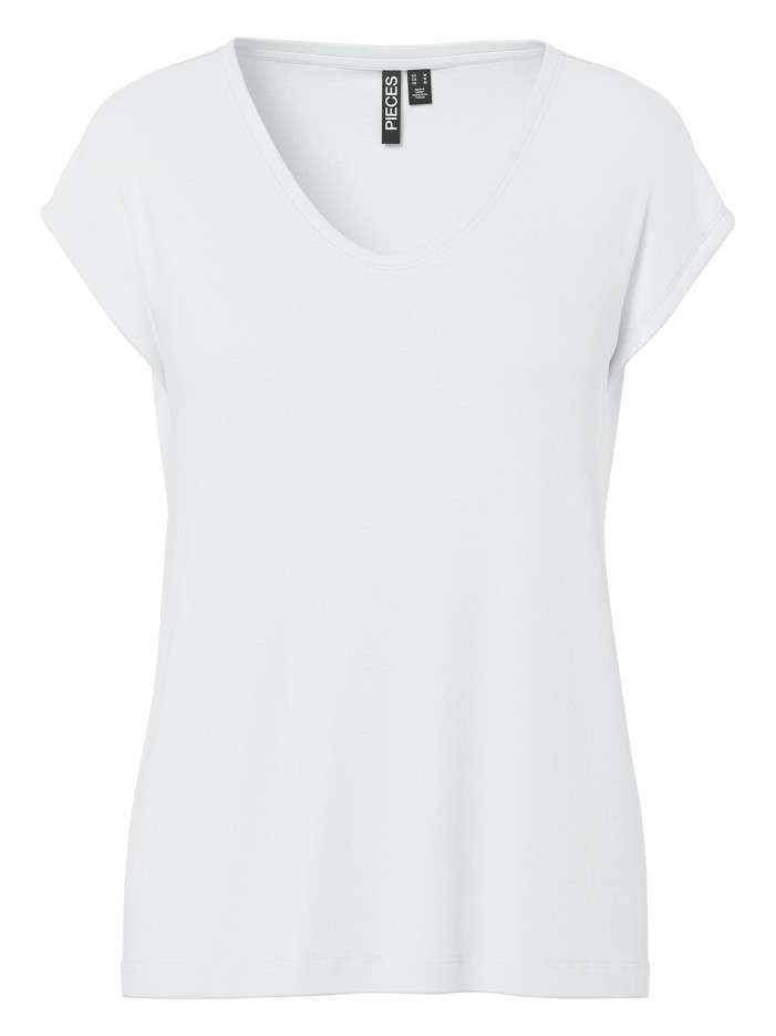 T-shirt blanc uni avec une...