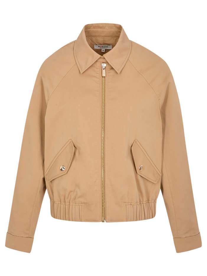 Blouson beige à coupe...