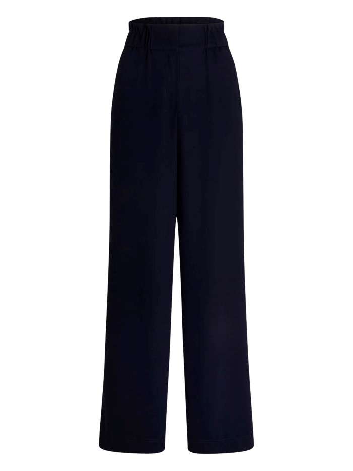 Pantalon chino marine à...