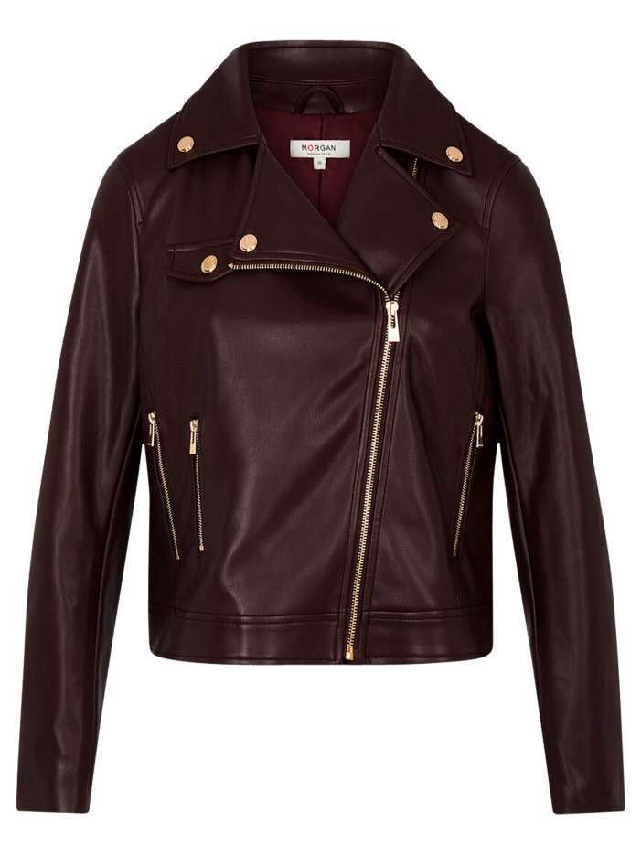 Veste perfecto bordeaux à...