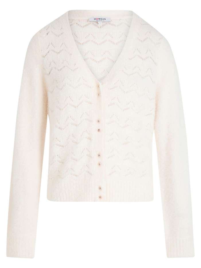 Gilet blanc à coupe droite...
