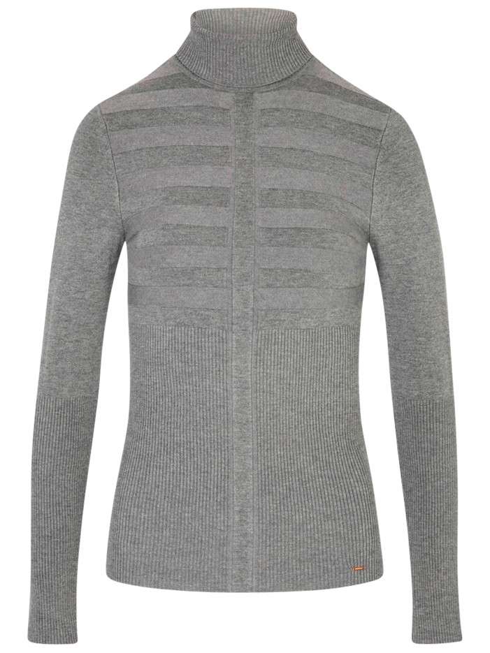 Pull gris à coupe ajustée...