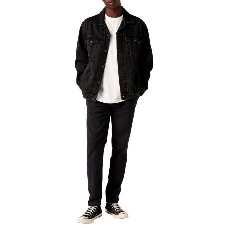 Pantalon Chino XX Standard Taper en coton noir à coupe droite - Image 5