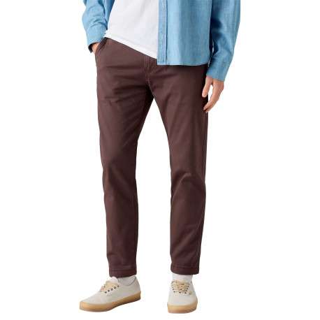 Pantalon Chino XX Standard Taper en coton marron à coupe droite - Image 3