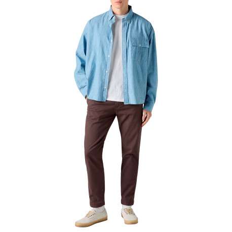 Pantalon Chino XX Standard Taper en coton marron à coupe droite - Image 6