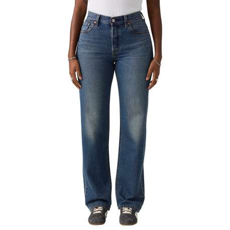 Jean 501® '90S Lightweight en coton mélangé bleu à coupe droite - Image 3