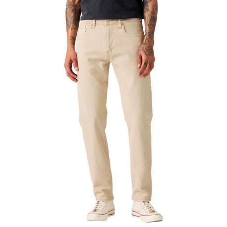 Jean 502® Tapered en coton beige à coupe droite pourvu de 5 poches