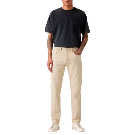Jean 502® Tapered en coton beige à coupe droite pourvu de 5 poches - Image 4
