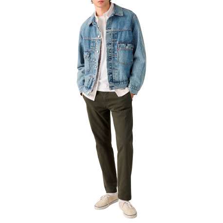 Pantalon Chino XX Standard Taper en coton kaki à coupe droite - Image 6
