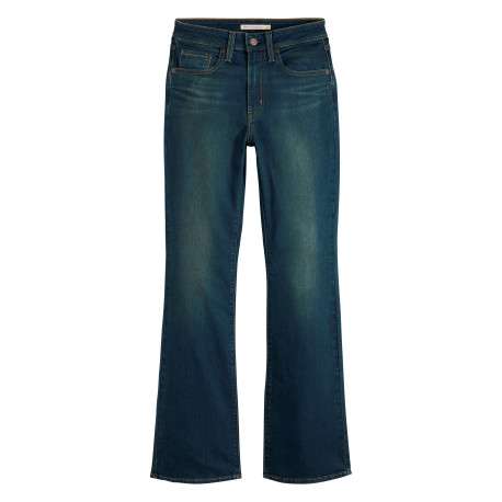 Jean 725 High Rise en coton mélangé indigo pourvu d'une coupe bootcut