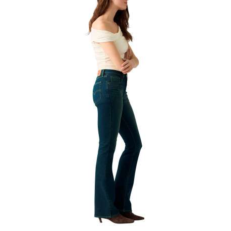 Jean 725 High Rise en coton mélangé indigo pourvu d'une coupe bootcut - Image 5