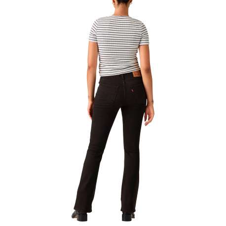 Jean 725 High Rise en coton mélangé noir pourvu d'une coupe bootcut - Image 2
