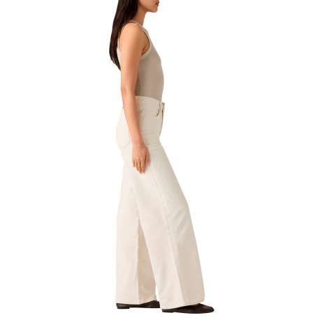Pantalon 728 en coton écru pourvu d'une coupe wide leg et de 5 poches - Image 5