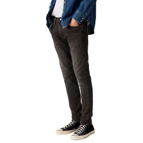 Jean 512® Slim Tapered en coton mélangé noir pourvu de 5 poches