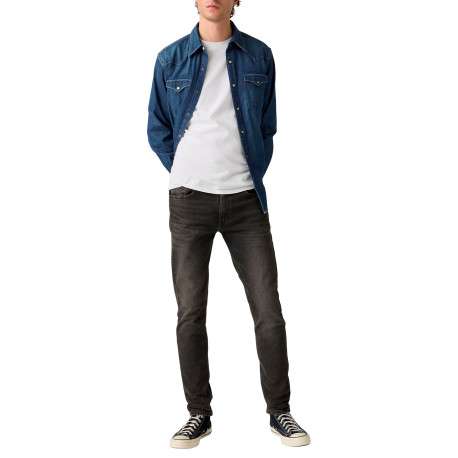Jean 512® Slim Tapered en coton mélangé noir pourvu de 5 poches - Image 4