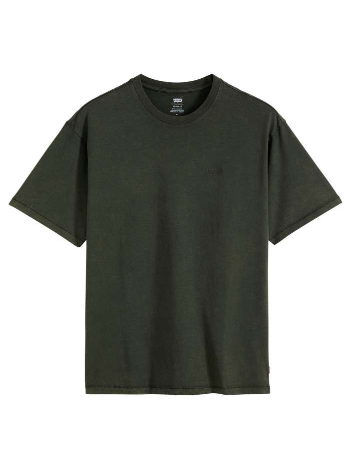 T-shirt en coton vert à...