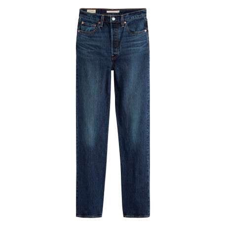 Jean Ribcage en coton indigo pourvu d'une fermeture boutonnée