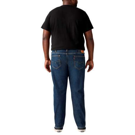Jean 502® Tapered indigo en coton mélangé à coupe droite pourvu de 5 poches - Image 2