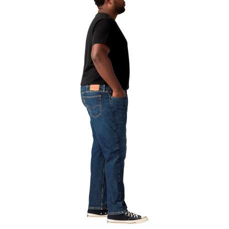 Jean 502® Tapered indigo en coton mélangé à coupe droite pourvu de 5 poches - Image 3