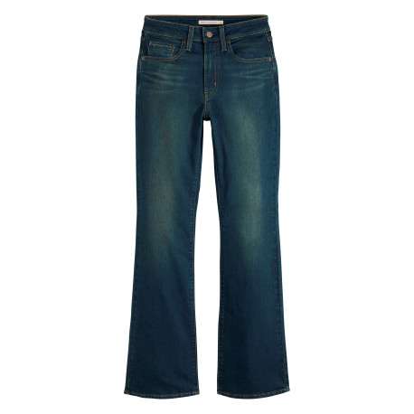 Jean 725 High Rise en coton mélangé indigo pourvu d'une coupe bootcut