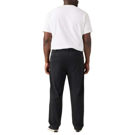 Pantalon chino en coton noir pourvu d'une fermeture zippée avec bouton - Image 3