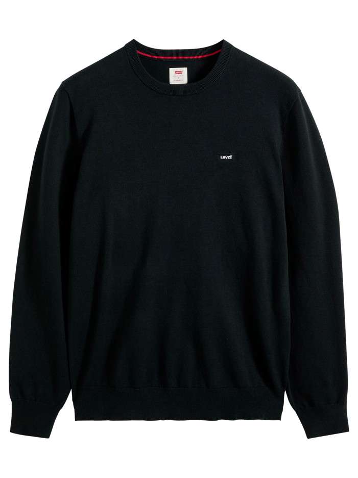 Pull en coton mélangé noir...