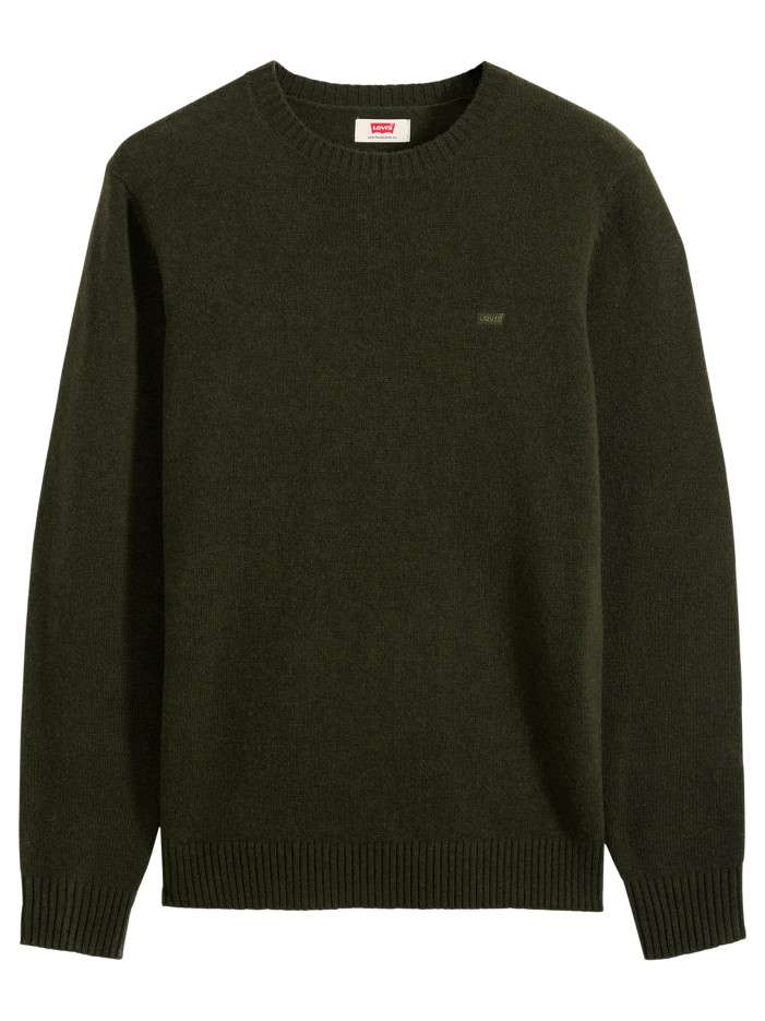 Pull en laine mélangée kaki...