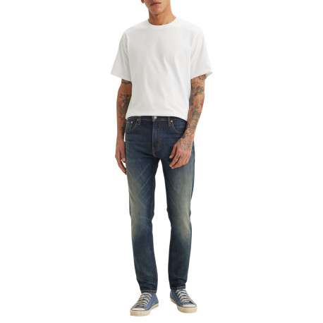 Jean 512® Slim Tapered en coton mélangé indigo pourvu de 5 poches - Image 3