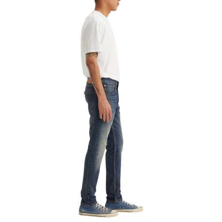Jean 512® Slim Tapered en coton mélangé indigo pourvu de 5 poches - Image 5